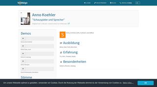 
                            12. Deutsch (Deutschland) Synchron-Sprecher Anno Koehler - Bodalgo