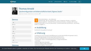 
                            7. Deutsch (Deutschland) Synchron-Sprecher Thomas Arnold - Bodalgo