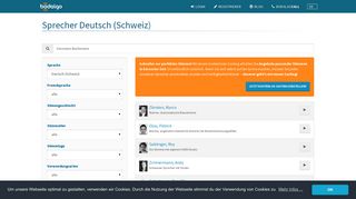 
                            5. Deutsch (Schweiz)e Sprecher jetzt finden & buchen | bodalgo.