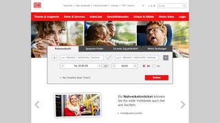 
                            1. Deutsche Bahn: bahn.de - Ihr Mobilitätsportal für Reisen, Bahn, Urlaub ...