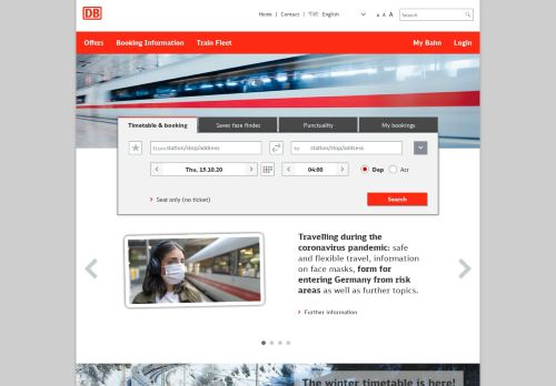 
                            6. Deutsche Bahn: Cheap Train Tickets | Timetables for Germany & Europe