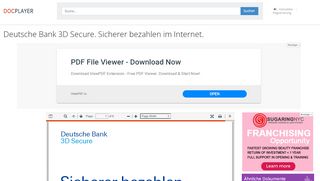 
                            6. Deutsche Bank 3D Secure. Sicherer bezahlen im Internet. - PDF