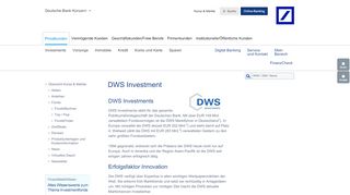 
                            11. Deutsche Bank - DWS Investment