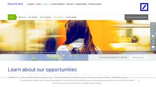 
                            6. Deutsche Bank Internship Programme – Deutsche Bank Careers