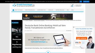 
                            10. Deutsche Bank Online Banking: Dies ist möglich - Kredit Testsieger
