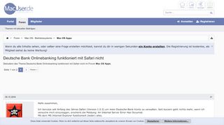 
                            5. Deutsche Bank Onlinebanking funktioniert mit Safari nicht ...