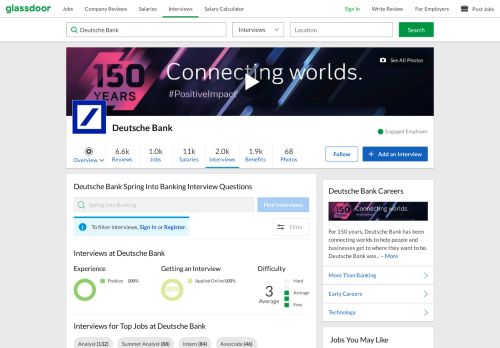 
                            7. Deutsche Bank Spring Into Banking Interview Questions | Glassdoor