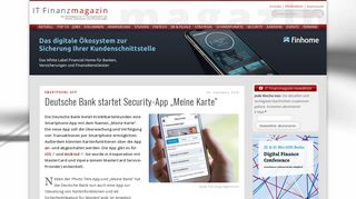 
                            6. Deutsche Bank startet Security-App 