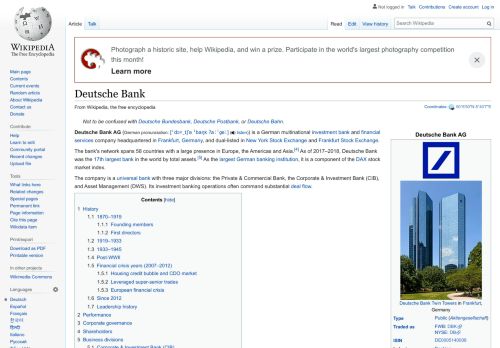 
                            8. Deutsche Bank - Wikipedia