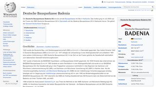 
                            11. Deutsche Bausparkasse Badenia – Wikipedia