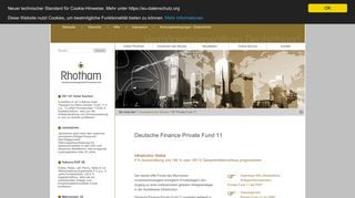 
                            4. Deutsche Finance Private Fund 11 exklusiver Zugang für ...
