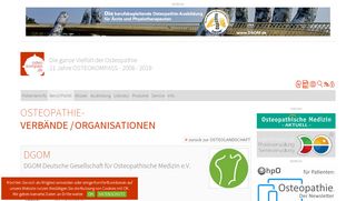 
                            6. Deutsche Gesellschaft für Osteopathische Medizin, DGOM