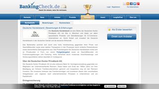 
                            2. Deutsche Handelsbank | BankingCheck.de