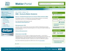 
                            3. Deutsche Makler Akademie - DMA | Gothaer Makler-Portal