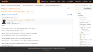 
                            1. Deutsche Moodler: Automatische Anmeldung in MOODLE 2.5.4 - Moodle.org