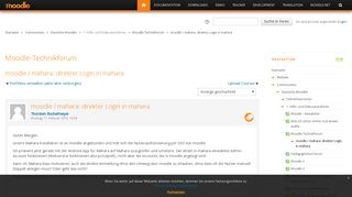 
                            9. Deutsche Moodler: moodle / mahara: direkter Login in mahara ...