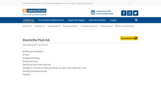 
                            10. Deutsche Post | Arbeitgeber - Karriere - Profil - Connecticum