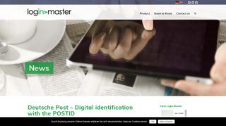 
                            3. Deutsche Post – Digital identification with the POSTID - Login-Master