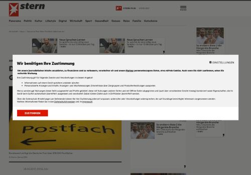 
                            13. Deutsche Post führt Postfach-Gebühren ein | STERN.de
