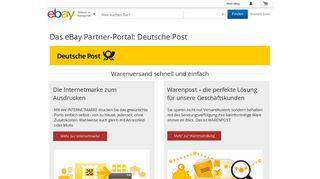 
                            11. Deutsche Post - Überblick | eBay Partner