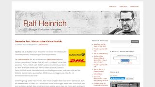 
                            12. Deutsche Post: Wie zerstöre ich ein Produkt | RalfHeinrich.de