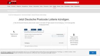 
                            7. Deutsche Postcode Lotterie kündigen - so schnell geht's | FOCUS.de