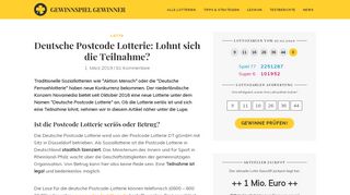 
                            8. Deutsche Postcode Lotterie: Seriös oder Betrug?