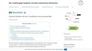 
                            10. Deutsche Skatbank: Mit dem TrumpfKonto immer das beste Blatt