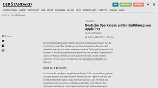 
                            13. Deutsche Sparkassen prüfen Einführung von Apple Pay - IT-Business ...