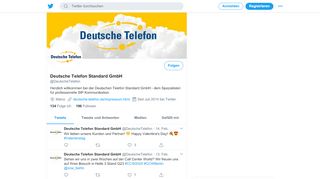 
                            8. Deutsche Telefon Standard AG (@DeutscheTelefon) | Twitter