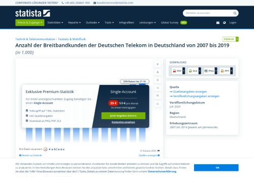 
                            10. Deutsche Telekom - Anzahl Breitbandkunden in Deutschland ... - Statista