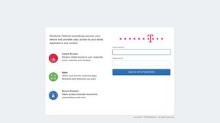 
                            4. Deutsche Telekom User Portal: Sign In