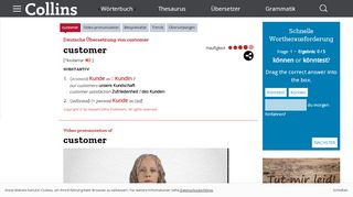 
                            13. Deutsche Übersetzung von “customer” | Collins Englisch-Deutsch ...