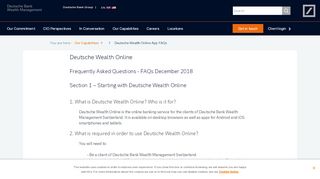 
                            12. Deutsche Wealth Online - Deutsche Bank Wealth Management