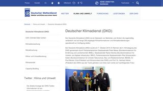 
                            5. Deutscher Klimadienst (DKD) - DWD