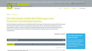 
                            13. Deutscher Nachhaltigkeitskodex - Datenbank