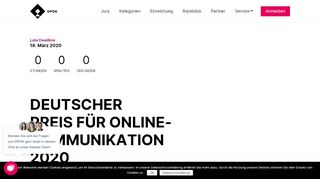 
                            5. Deutscher Preis für Onlinekommunikation
