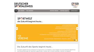 
                            11. Deutscher Sportausweis - Willkommen
