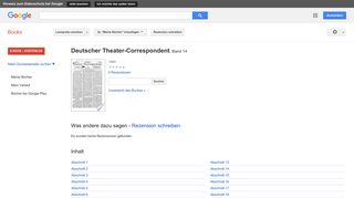
                            12. Deutscher Theater-Correspondent