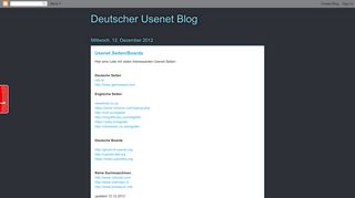 
                            11. Deutscher Usenet Blog: Usenet Seiten/Boards