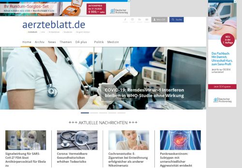 
                            4. Deutsches Ärzteblatt: Aktuelles aus der Gesundheitspolitik und Medizin