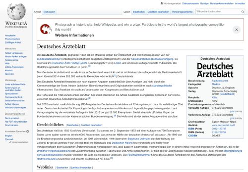 
                            9. Deutsches Ärzteblatt – Wikipedia