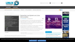 
                            12. Deutsches Live-System von Linux Mint erstellen - LinuxCommunity