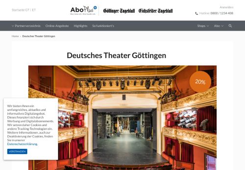 
                            4. Deutsches Theater Göttingen - GT AboPlus Karte
