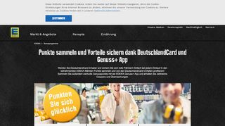 
                            9. DeutschlandCard und Genuss+ App – Punkte sammeln mit EDEKA
