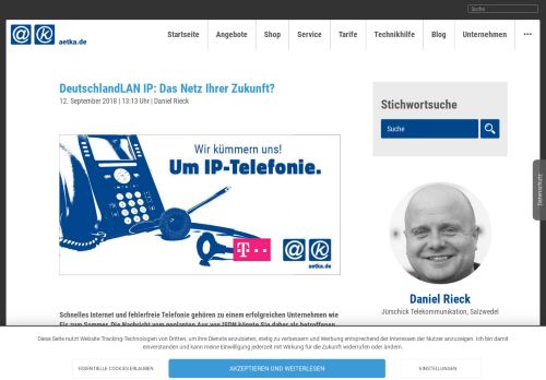 
                            11. DeutschlandLAN IP: Das Netz Ihrer Zukunft? - aetka Blog
