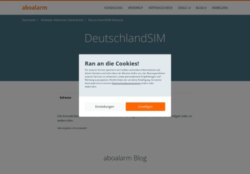 
                            13. DeutschlandSIM Kündigungsadresse und Kontaktdaten - Aboalarm