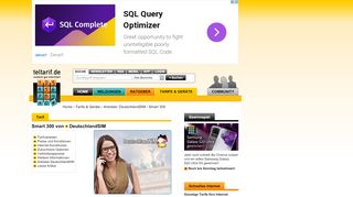
                            5. DeutschlandSIM Smart 300 - Alle Tarifdetails auf teltarif.de!