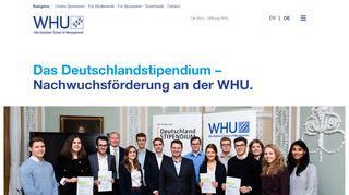 
                            6. Deutschlandstipendium - WHU – Otto Beisheim School of Management