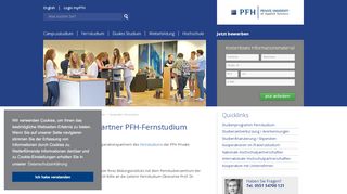 
                            9. Deutschlandweite Kooperationspartner im Fernstudium der PFH